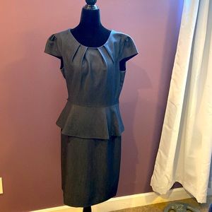 Charcoal blue ting dress . Business , wedding classic